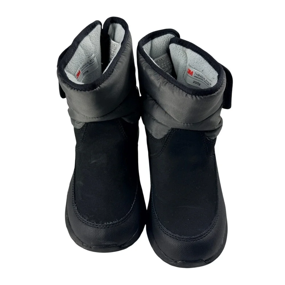 UGG Butte II CWR‎ Kids Black Grey Winter Snow Boots 1122371K Size 13 Insulated